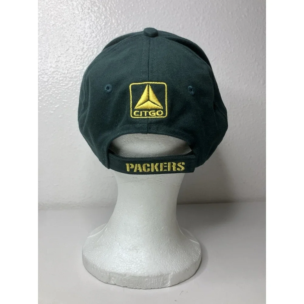 Green Bay Packers Hat Hook & Loop Closure Cap‎ Embroidered Cheese CITGO Promo